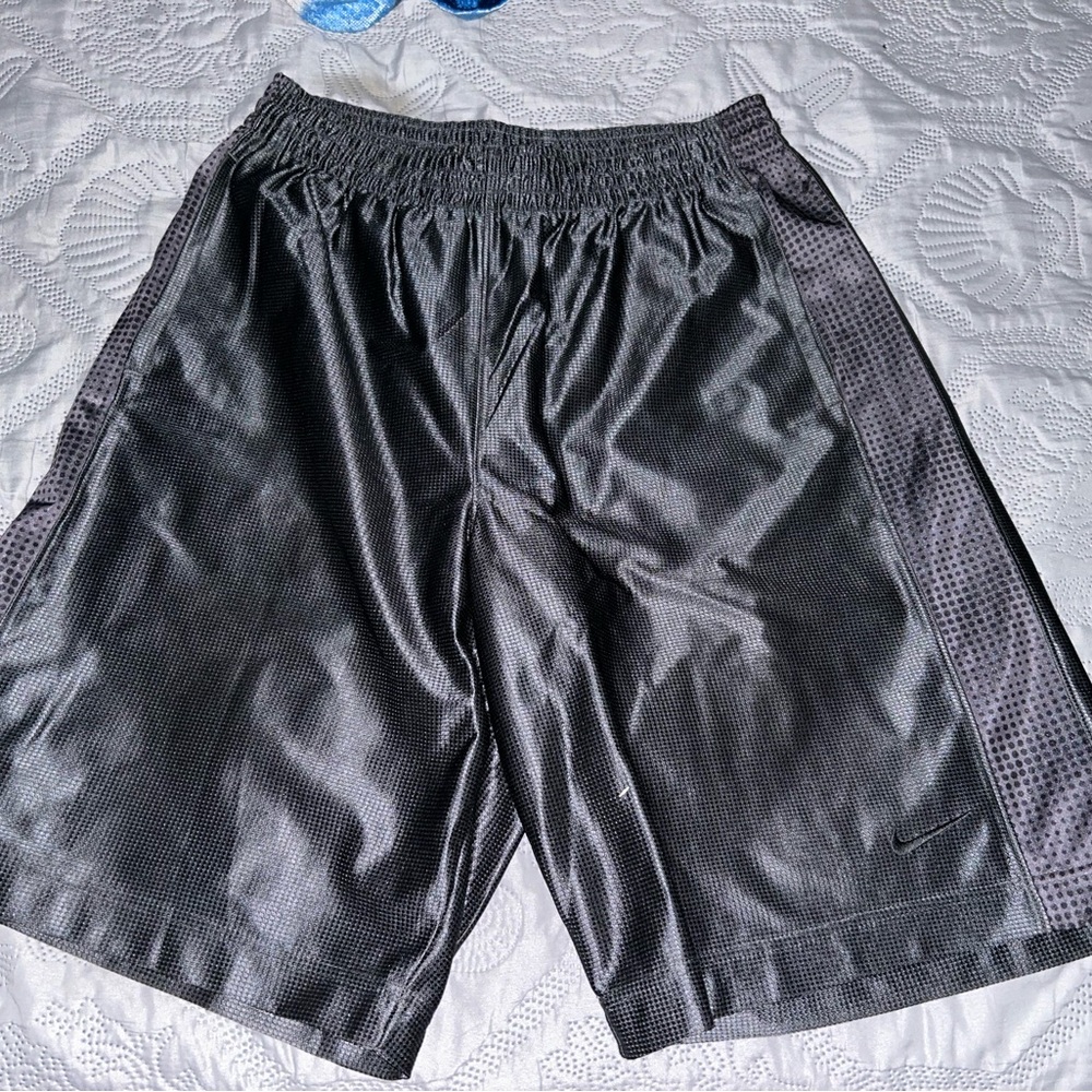 Grey Shiny Nike Shorts